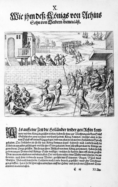 王への供物、1606 作： Theodore de Bry