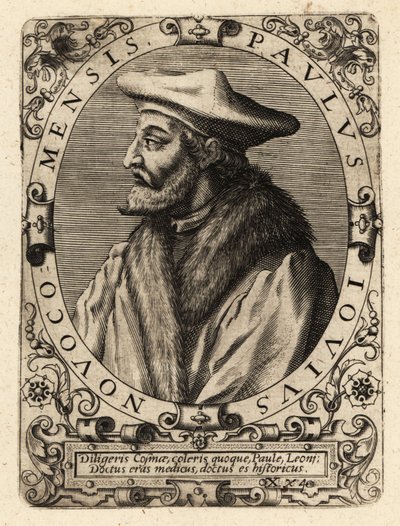 パオロ・ジョヴィオ（イタリア人医師）。 作： Theodore de Bry