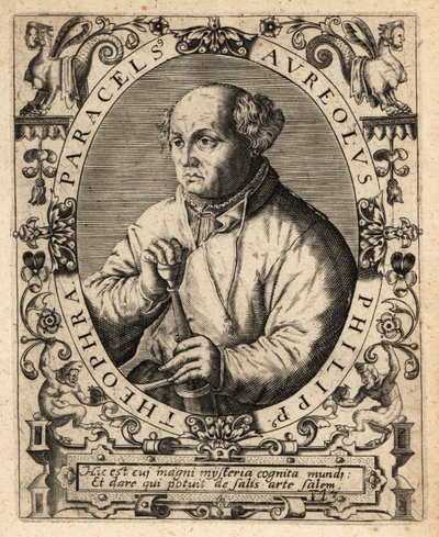 パラケルスス（スイスの医学者、錬金術師、占星術師 作： Theodore de Bry