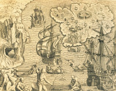 パール諸島 作： Theodore de Bry