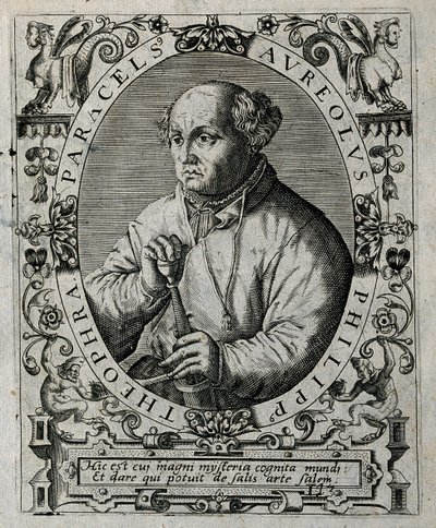 Philippus Theophrastus Aureolus Bombastus von Hohenheim Paracelsus、1645。 作： Theodore de Bry