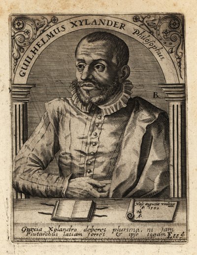 ウィルヘルム・ザイランダー（ドイツの古典学者）。 作： Theodore de Bry