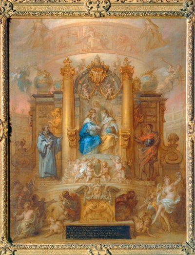ルイ14世とフィリップ4世のスペイン同盟。ピレネー和平の寓意的表現。 作： Theodore van Thulden