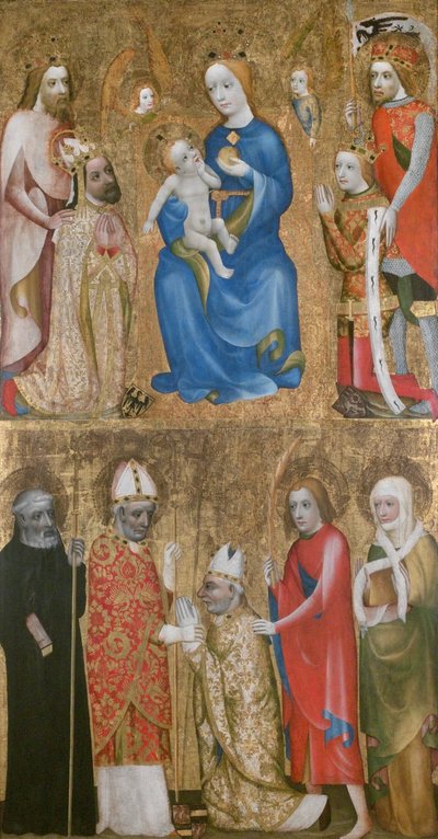 ヴラシムのヤン・オッコ大司教の奉納絵、1370年頃 作： Theodoric of Prague,