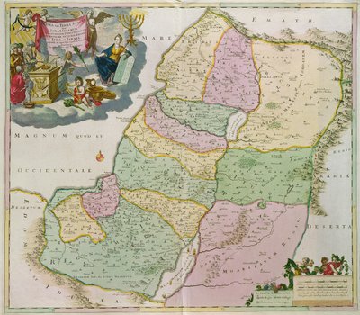 聖地の地図 作： Theodorus Danckerts