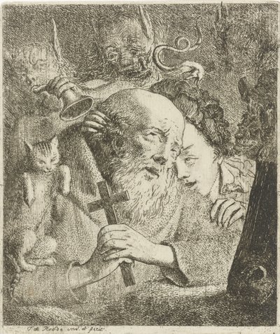 聖アントニウスの誘惑 作： Theodorus de Roode