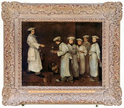 キッチン シーン、1860 年代初頭 作： Theodule Ribot