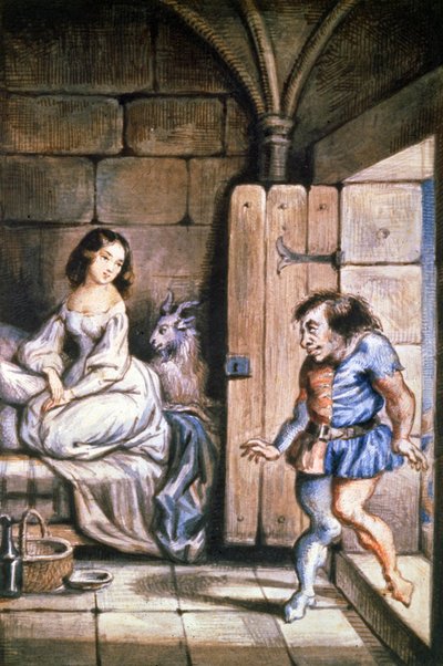 エスメラルダとクアシモド、1831-1835年頃（挿絵） 作： Theophile (after) Gautier