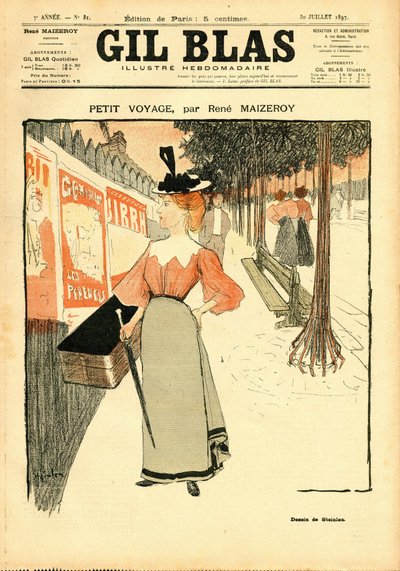 "Gil Blas "の表紙 作： Théophile Alexandre Steinlen