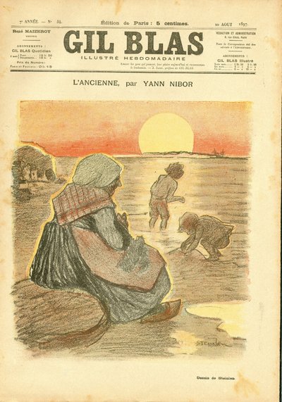 "Gil Blas "の表紙 作： Théophile Alexandre Steinlen