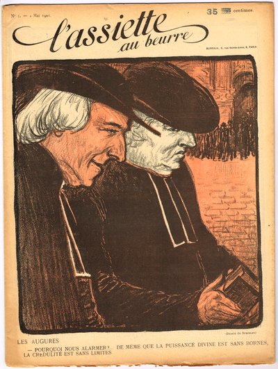 The Butter Plate」5号の表紙、Satirique en Colours 作： Théophile Alexandre Steinlen