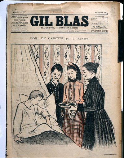 「ギル・ブラス」のジュール・ルナール（1864-1910）による「ポイル・ド・カロット」のイラスト 作： Théophile Alexandre Steinlen