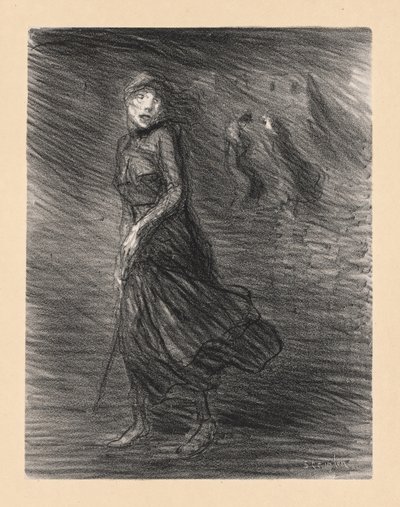 通りで（Dans la Rue） 作： Théophile Alexandre Steinlen