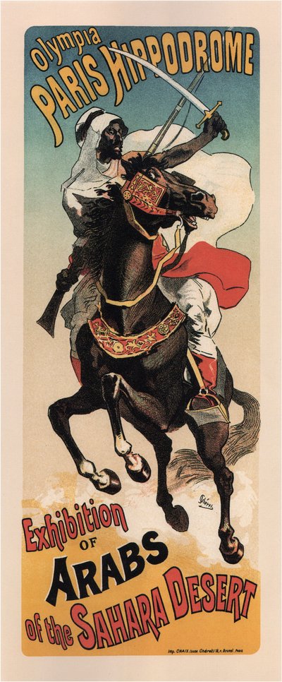 オリンピア・パリ・ヒッポドロームアラブ人の展覧会 作： Théophile Alexandre Steinlen