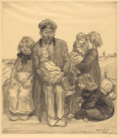 貧民 作： Théophile Alexandre Steinlen