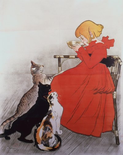 La Vingeanne の無菌牛乳 作： Théophile Alexandre Steinlen