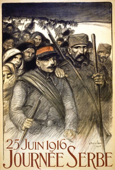 セルビアの日、6月25日 作： Théophile Alexandre Steinlen