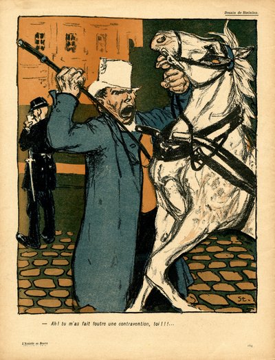 バタープレート、色で風刺する 作： Théophile Alexandre Steinlen