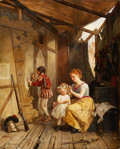 舞台裏、 作： Theophile Emmanuel Duverger