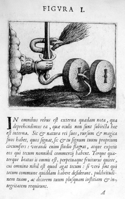 ファンタズムの予後診断Eximii医師Paracelsus、図1、1536。 作： Theophrastus Bombastus von Hohenheim Paracelsus