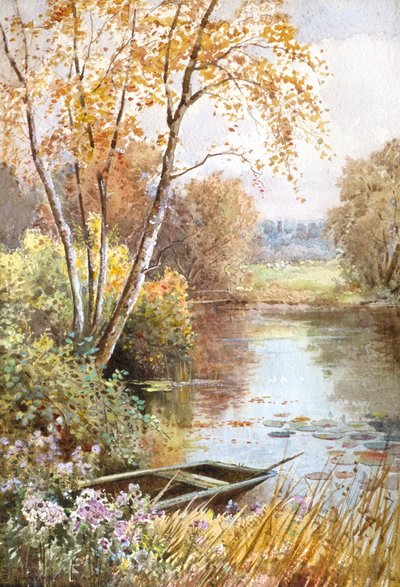 ウーズの秋（水彩画） 作： Theresa Sylvester Stannard