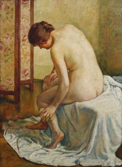 入浴; Baigneuse、 作： Théo van Rysselberghe