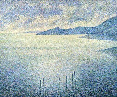 海岸の風景、c。 1892-1893 作： Théo van Rysselberghe