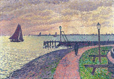 フォーレンダム港への入り口 作： Théo van Rysselberghe