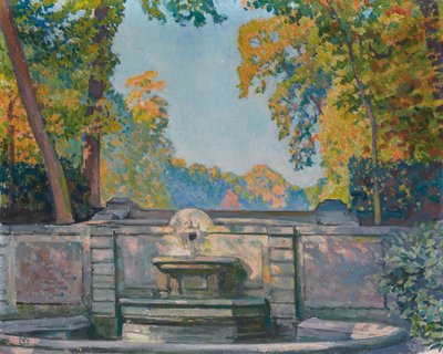 噴水、1917～1922年頃。 作： Théo van Rysselberghe