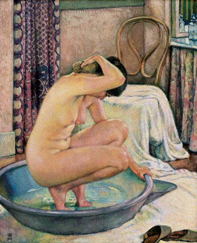 " 洗面器の中のヌード " 作： Théo van Rysselberghe