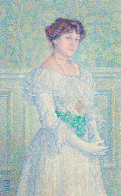 ローレ・フレの肖像、1898年。 作： Théo van Rysselberghe