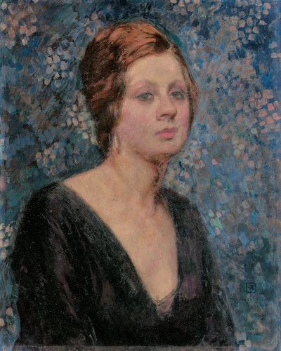 バレンタインテシエの肖像、1914 作： Théo van Rysselberghe
