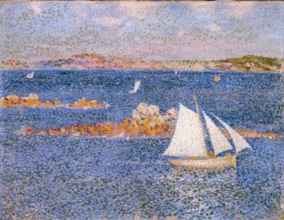 Per-Kiridecの岩の近く 作： Théo van Rysselberghe