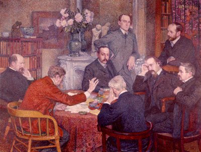 レクチャー、1903年。 作： Théo van Rysselberghe