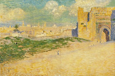 モロッコ、メクネスのマンスール門 作： Théo van Rysselberghe