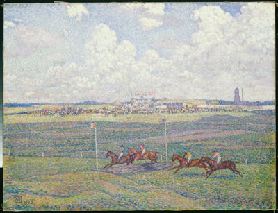ブーローニュシュルメールの競馬場 作： Théo van Rysselberghe