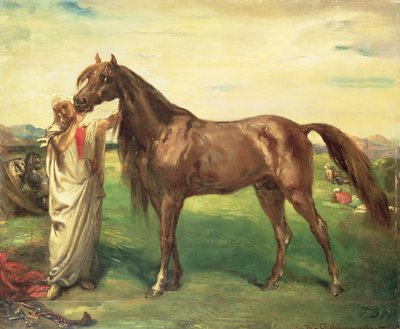 アラビア種馬ハジ、1853年 作： Théodore Chassériau