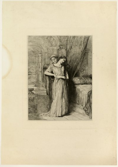 もし私があなたより先に死ぬなら、オセロのプレート8 作： Théodore Chassériau