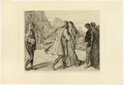 O My Fair Warrior!、オセロのプレート 5 作： Théodore Chassériau
