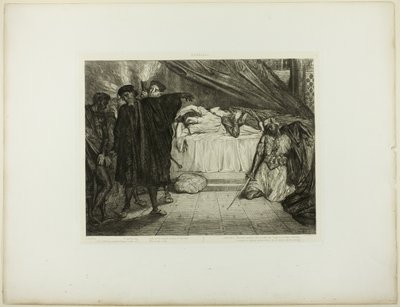 おお、スパルタンの犬よ、オセロのプレート15 作： Théodore Chassériau