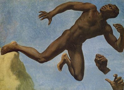 裸の黒人の習作、1838年 作： Théodore Chassériau