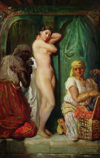 ハーレムの浴場、1849 作： Théodore Chassériau