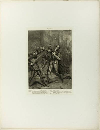 悪役、Thou Diest、オセロのプレート 10 作： Théodore Chassériau