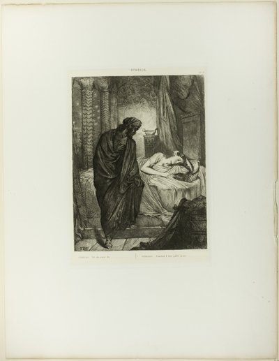 それでも彼女は死ななければならない、オセロのプレート 11 作： Théodore Chassériau