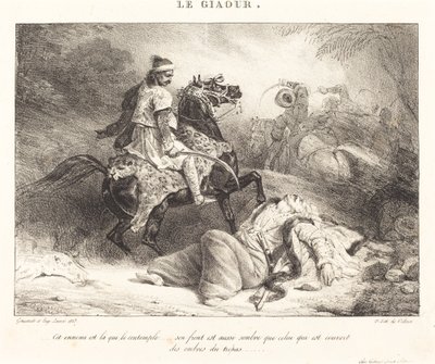 Le Giaour (異教徒) 作： Théodore Gericault and Eugène Louis Lami