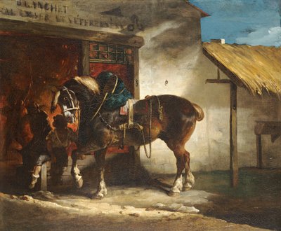 ジェリコー - 村の鍛冶屋、1822年頃 作： セオドア・ジェリコー