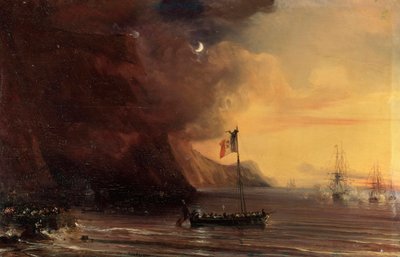 ナポレオンの体による輸送、1841年。 作： Jean Antoine Theodore Gudin