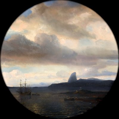 1555年11月10日にリオデジャネイロ湾に入るヴィルガニョン 作： Jean Antoine Theodore Gudin