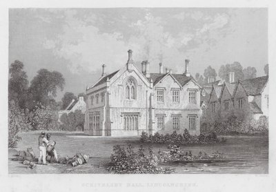 リンカンシャー州Scrivelsby Hall (彫刻) 作： Thomas (after) Allom