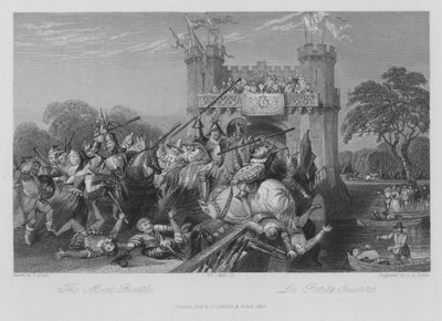 The Mock-Battle (e.g. engraving) 作： Thomas (after) Allom